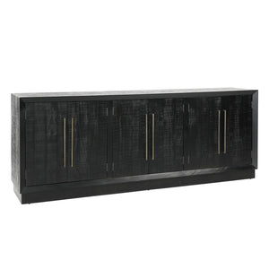 Dovetail Humphreys Side Board Black Black Pine Wood DOV18167-BLCK