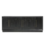 Dovetail Humphreys Side Board Black Black Pine Wood DOV18167-BLCK