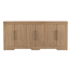Karina Living Delacruz Mid-Century Sideboard 80.3" - Natural Wood Finish, Spacious Storage & Timeless Design DOV18168-NATL-80