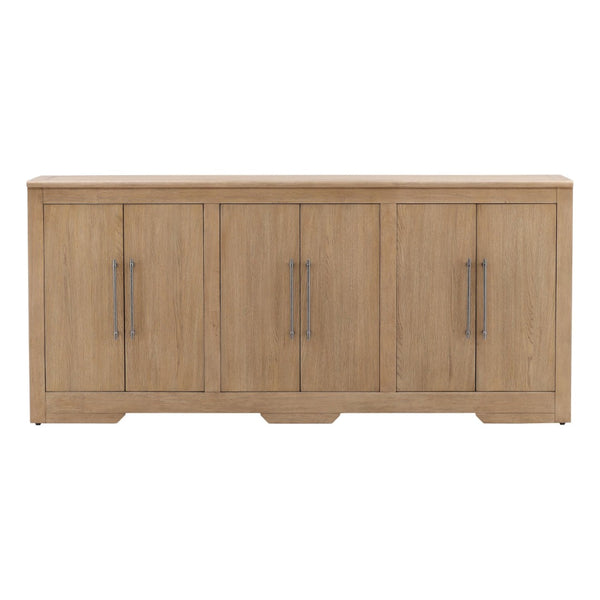 Karina Living Delacruz Mid-Century Sideboard 80.3" - Natural Wood Finish, Spacious Storage & Timeless Design DOV18168-NATL-80