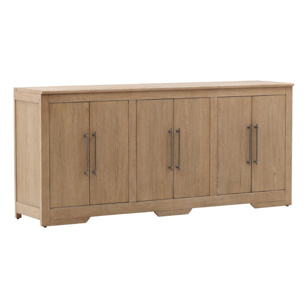 Karina Living Delacruz Mid-Century Sideboard 80.3" - Natural Wood Finish, Spacious Storage & Timeless Design DOV18168-NATL-80