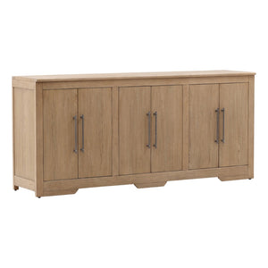 Karina Living Delacruz Mid-Century Sideboard 80.3" - Natural Wood Finish, Spacious Storage & Timeless Design DOV18168-NATL-80