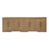 Dovetail Delacruz Sideboard Natural Natural Rubber Wood and Oak Veneer DOV18168-NATL