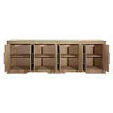 Dovetail Delacruz Sideboard Natural Natural Rubber Wood and Oak Veneer DOV18168-NATL