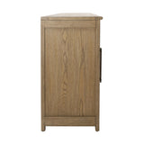 Dovetail Delacruz Sideboard Natural Natural Rubber Wood and Oak Veneer DOV18168-NATL