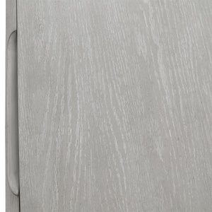 Dovetail Maiya Side Board Light Grey Light Grey Wash Rubber Wood and Oak Veneer DOV18169-LTGY