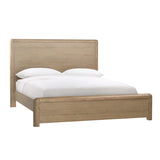 Dovetail Tricia Bed East King Natural Natural Rubber Wood and Oak Veneer DOV18173EK-NATL