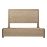 Dovetail Tricia Bed East King Natural Natural Rubber Wood and Oak Veneer DOV18173EK-NATL