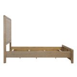 Dovetail Tricia Bed East King Natural Natural Rubber Wood and Oak Veneer DOV18173EK-NATL