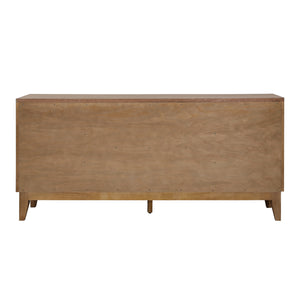 Dovetail Margaux Side Board Natural Natural Rubber Wood and Oak Veneer DOV18184-NATL
