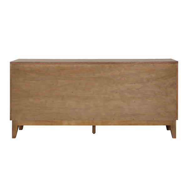 Dovetail Margaux Side Board Natural Natural Rubber Wood and Oak Veneer DOV18184-NATL