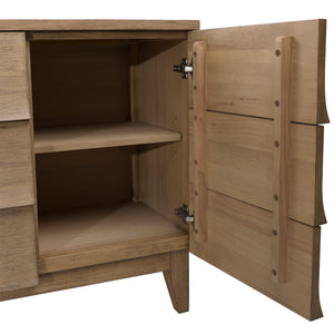 Dovetail Margaux Side Board Natural Natural Rubber Wood and Oak Veneer DOV18184-NATL