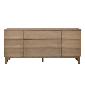 Dovetail Margaux Side Board Natural Natural Rubber Wood and Oak Veneer DOV18184-NATL