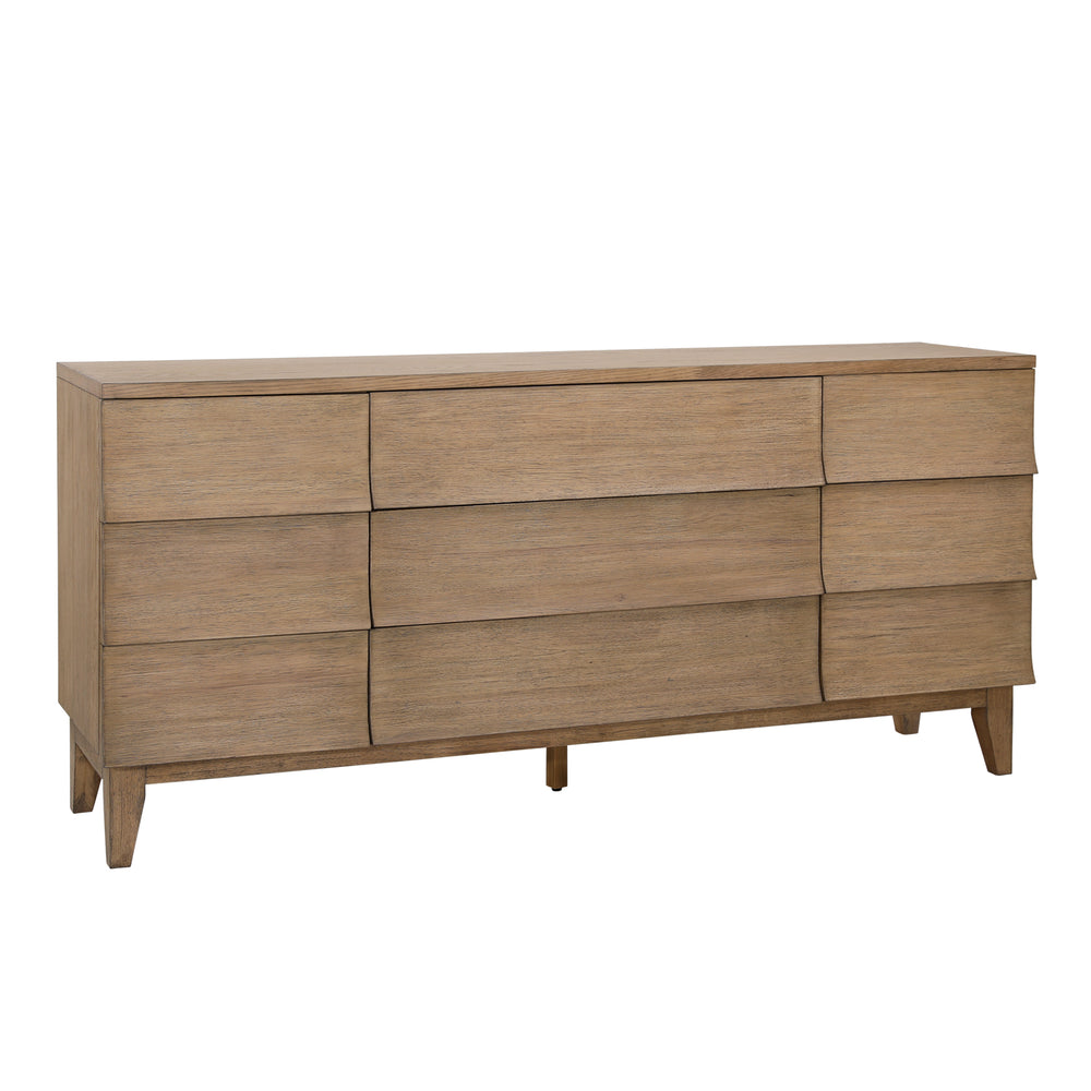 Dovetail Margaux Side Board Natural Natural Rubber Wood and Oak Veneer DOV18184-NATL