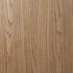 Dovetail Malone Cabet Rubber Wood, Oak Veneer and Glass - Natural 