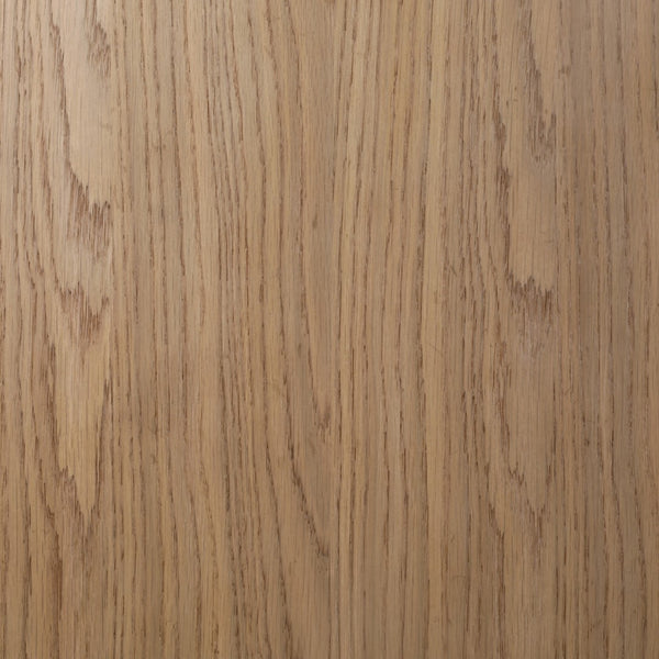 Dovetail Malone Cabet Rubber Wood, Oak Veneer and Glass - Natural 