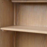 Dovetail Margaux Bookcase Rubber Wood and Oak Veneer - Natural 