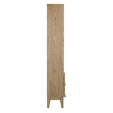 Dovetail Margaux Bookcase Rubber Wood and Oak Veneer - Natural 