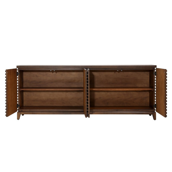 Dovetail Essie Sideboard Acacia Wood and Veneer - Medium Brown 