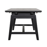 Dovetail Welters Extendable Dining Table Acacia Wood and Oak Veneer - Black