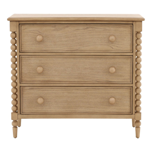 Karina Living Marcellina Dresser in Natural Finish - Stylish Solid Rubberwood with Ample Storage for Every Room DOV18205-NATL