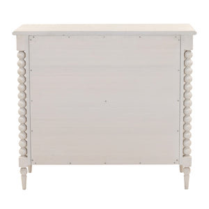Dovetail Marcellina Dresser Whitewash Whitewash Rubber Wood and Oak Veneer DOV18205-WHTW