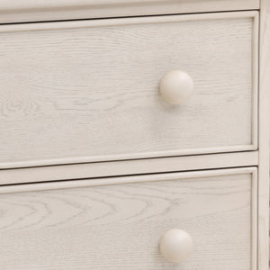 Dovetail Marcellina Dresser Whitewash Whitewash Rubber Wood and Oak Veneer DOV18205-WHTW