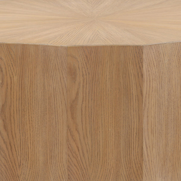 Dovetail Tamsin Coffee Table Natural Natural Rubber Wood and Oak Veneer DOV18207-NATL