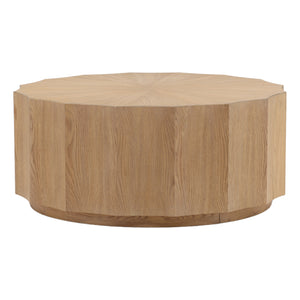 Dovetail Tamsin Coffee Table Natural Natural Rubber Wood and Oak Veneer DOV18207-NATL