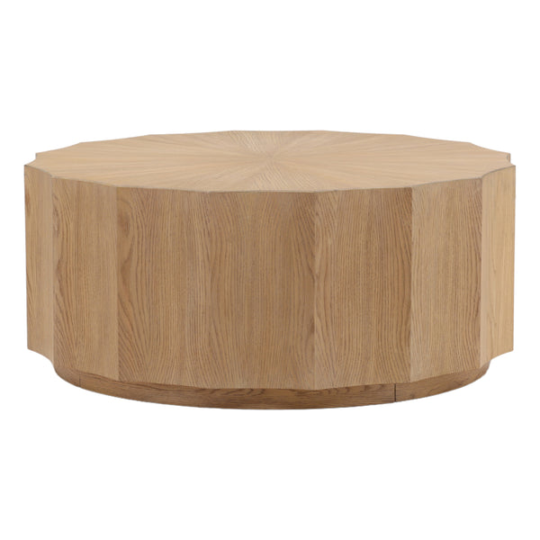 Dovetail Tamsin Coffee Table Natural Natural Rubber Wood and Oak Veneer DOV18207-NATL