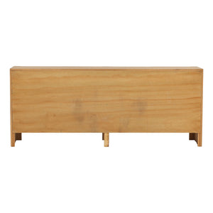 Karina Living Fallon Sideboard Natural 78" - Stylish Solid Oak Storage Solution for Modern Dining & Living Spaces DOV18209-NATL-78