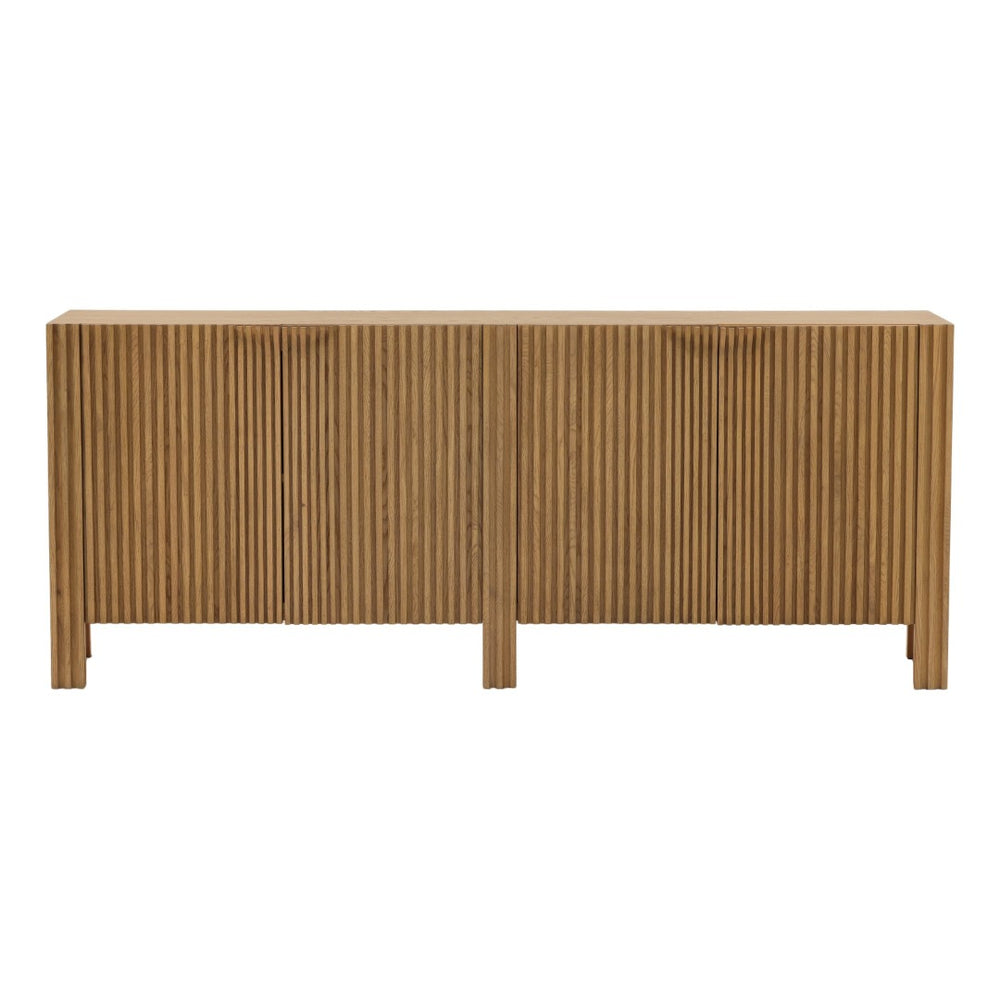 Karina Living Fallon Sideboard Natural 78" - Stylish Solid Oak Storage Solution for Modern Dining & Living Spaces DOV18209-NATL-78