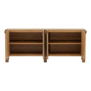 Karina Living Fallon Sideboard Natural 78" - Stylish Solid Oak Storage Solution for Modern Dining & Living Spaces DOV18209-NATL-78