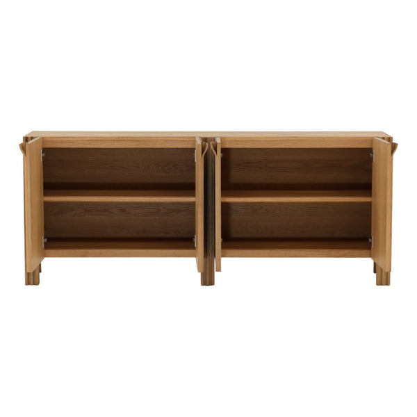 Karina Living Fallon Sideboard Natural 78" - Stylish Solid Oak Storage Solution for Modern Dining & Living Spaces DOV18209-NATL-78