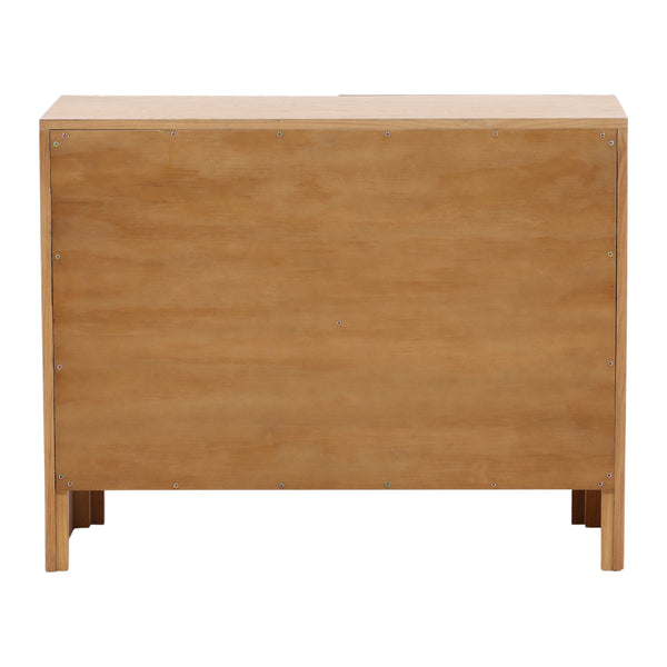Dovetail Fallon Sideboard Natural Natural Oak Wood and Oak Veneer DOV18209-NATL