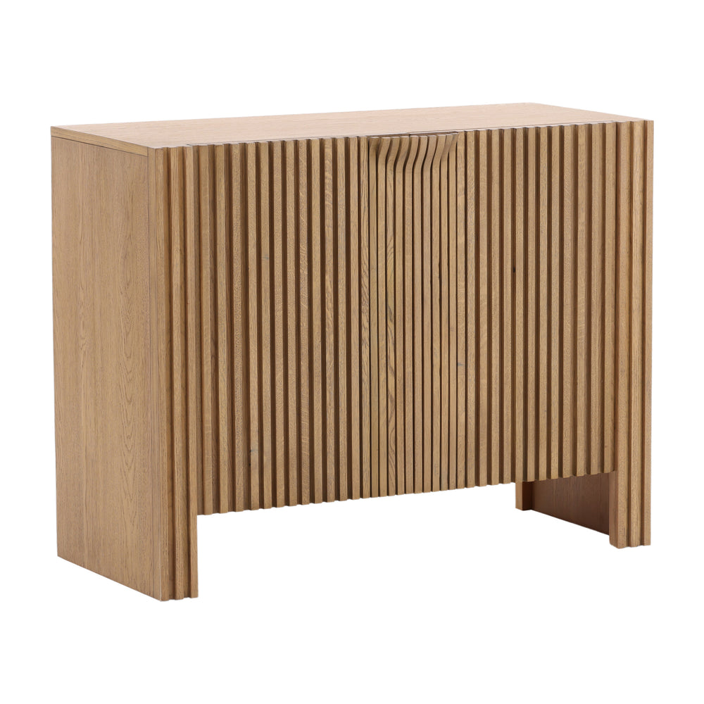 Dovetail Fallon Sideboard Natural Natural Oak Wood and Oak Veneer DOV18209-NATL