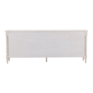 Karina Living Marcellina Sideboard in Whitewash - Stylish Storage Solution for Modern, Coastal & Farmhouse Decor DOV18225-WHTW