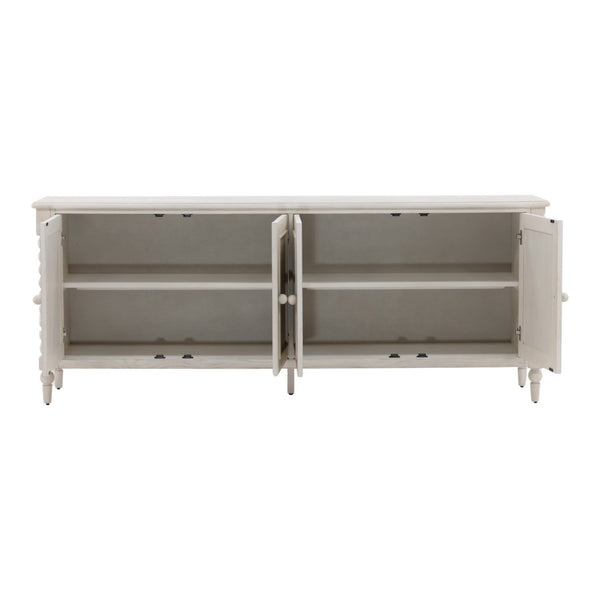 Karina Living Marcellina Sideboard in Whitewash - Stylish Storage Solution for Modern, Coastal & Farmhouse Decor DOV18225-WHTW