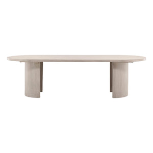 Karina Living Sarai Dining Table in Light Grey - Modern Rubberwood Design for Stylish Dining & Entertaining Spaces DOV18231-LTGY