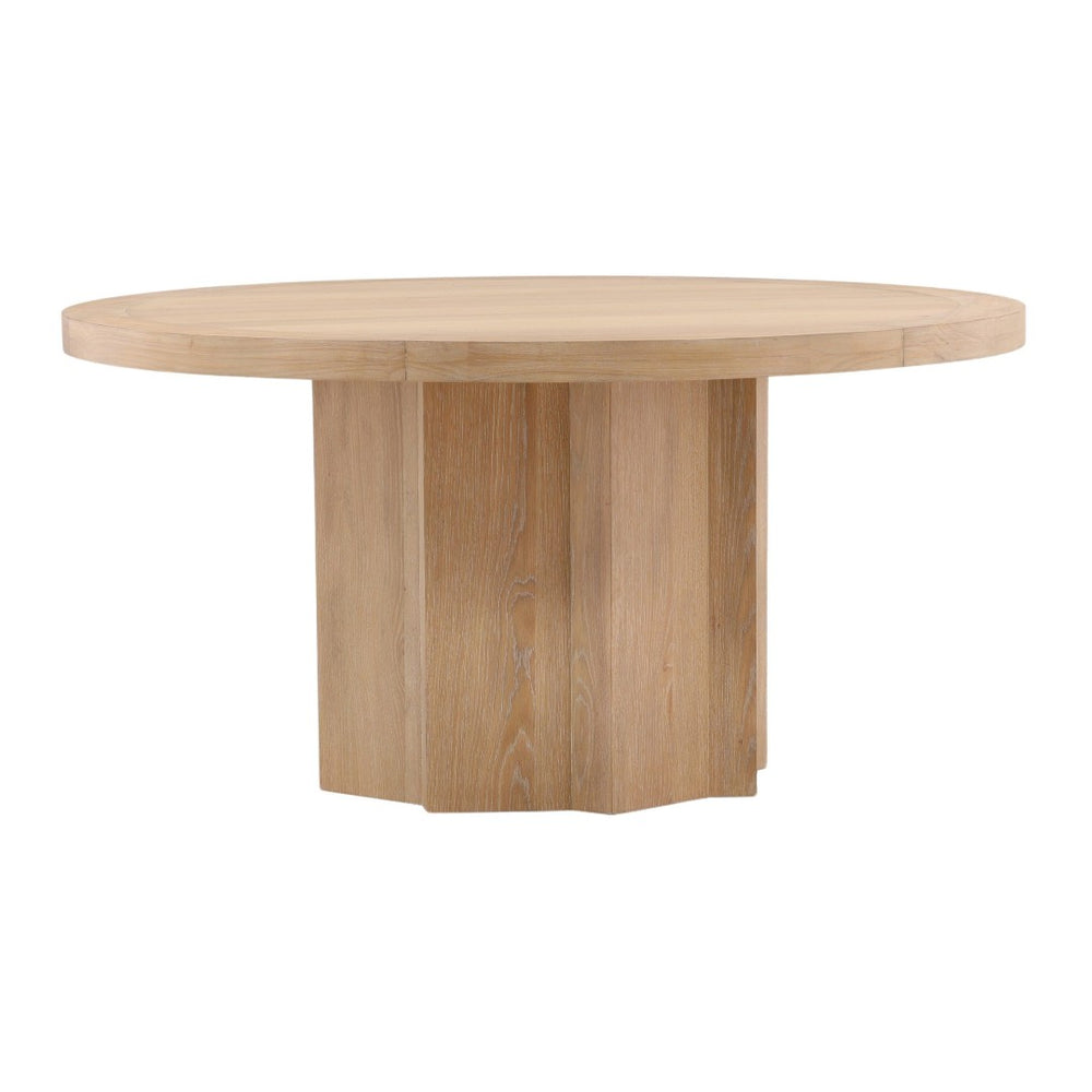 Karina Living Wystan Dining Table - Natural Rubberwood with Oak Veneer, Spacious Modern Design for Up to 6 Guests DOV18233-NATL
