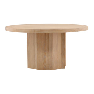 Karina Living Wystan Dining Table - Natural Rubberwood with Oak Veneer, Spacious Modern Design for Up to 6 Guests DOV18233-NATL
