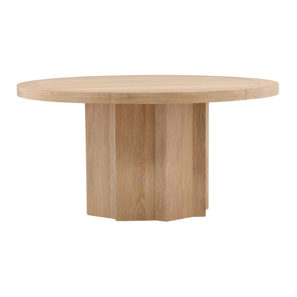Karina Living Wystan Dining Table - Natural Rubberwood with Oak Veneer, Spacious Modern Design for Up to 6 Guests DOV18233-NATL