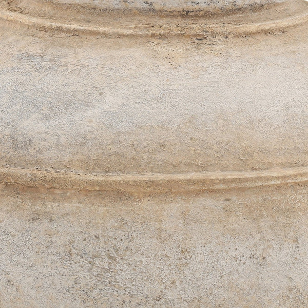 Karina Living Luciano Vase - Hand-Finished Terracotta Accent for Natural Home Décor, Unique Artisan Design Piece DOV22048-NATL