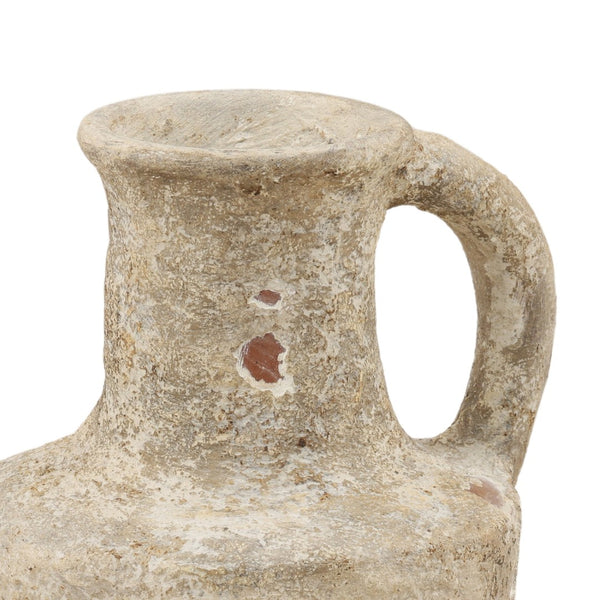 Karina Living Jethro Vase - Handcrafted Terracotta with Antique White Finish, Unique Rustic Charm for Any Space DOV22049-AQWH