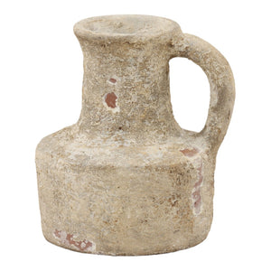 Karina Living Jethro Vase - Handcrafted Terracotta with Antique White Finish, Unique Rustic Charm for Any Space DOV22049-AQWH