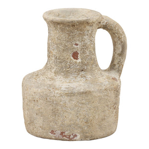 Karina Living Jethro Vase - Handcrafted Terracotta with Antique White Finish, Unique Rustic Charm for Any Space DOV22049-AQWH