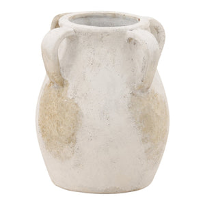 Karina Living Merritt Vase - Handcrafted Terracotta with Ivory Glaze, Unique Accent for Any Home Décor Style DOV22050-IVRY