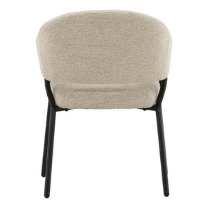 Karina Living Jory Dining Chair in Ellery Taupe - Modern Comfort, Durable Steel Frame, Perfect for Any Space! DOV23017-TAUP