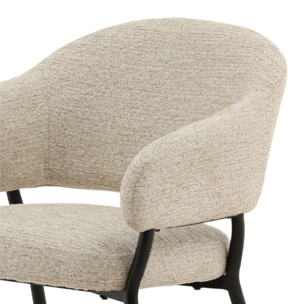 Karina Living Jory Dining Chair in Ellery Taupe - Modern Comfort, Durable Steel Frame, Perfect for Any Space! DOV23017-TAUP