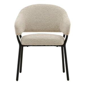 Karina Living Jory Dining Chair in Ellery Taupe - Modern Comfort, Durable Steel Frame, Perfect for Any Space! DOV23017-TAUP